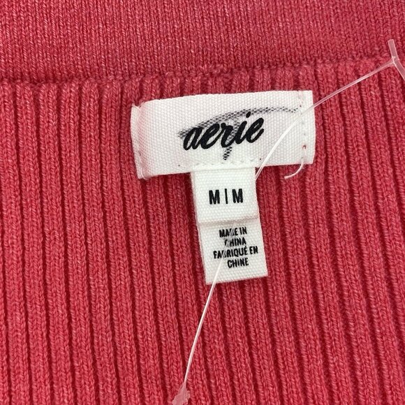 Aerie Women’s Size M Take Charge Wool Sweater Skirt Pink Punch 2778 - Picture 4 of 9